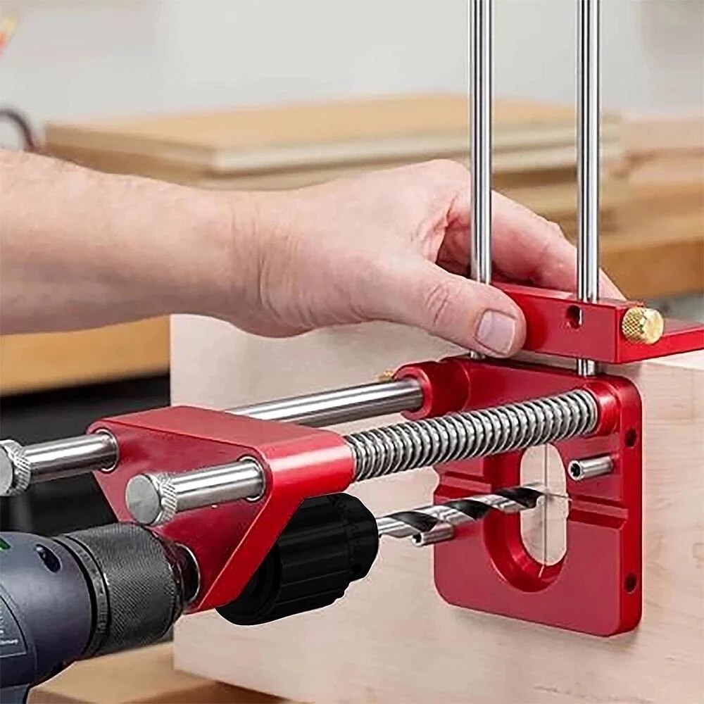 Boren Locator Verstelbare Punch Locator Boor Template Guide Tool Boor Punch Locator Houtbewerking Diy Tool