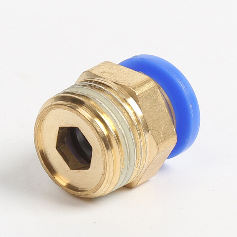 Pneumatic Fittings PC PC4/6-M6/M8/M10/M12 Male Metric Thread Connector Brass Push In Quick Connector Air Fitting Plumbing 10PCS