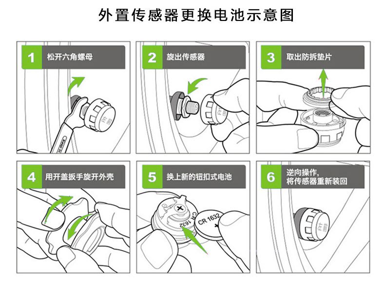 Convenient Motorcycle Tire Pressure Monitoring System TPMS Wireless LCD Real-Time Monitoring Tire Monitoring System