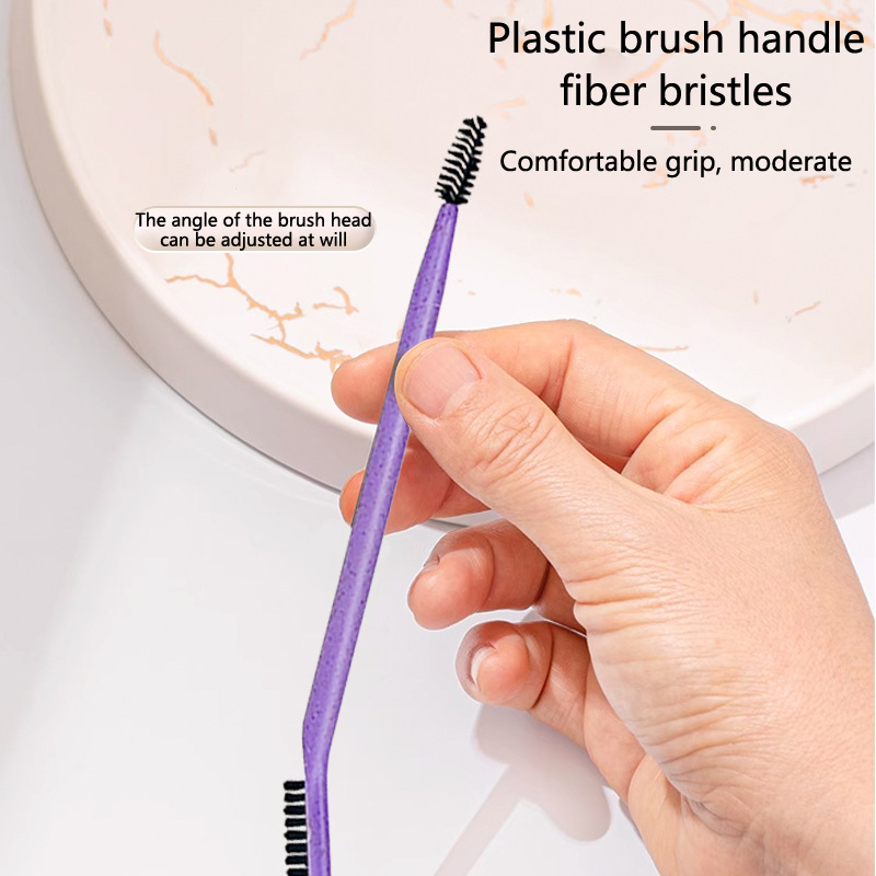 Cepillo de doble punta para cejas, 1 piezas, brochas de maquillaje de belleza, aplicador de pestañas, herramienta de maquillaje