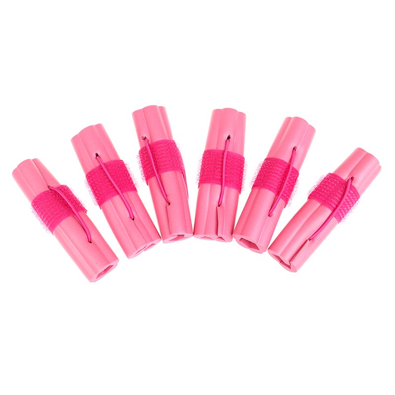 6 stuks/set schuim spons haar krultang diy golvend haar zachte haar krultang rollers magische reis styling tools voor thuisgebruik
