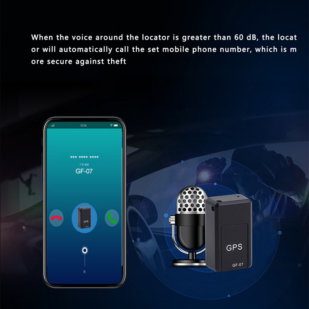 Mini localizador GPS magnético para coche GF07, dispositivo de seguimiento en tiempo Real, localizador GPS magnético en tiempo Real,