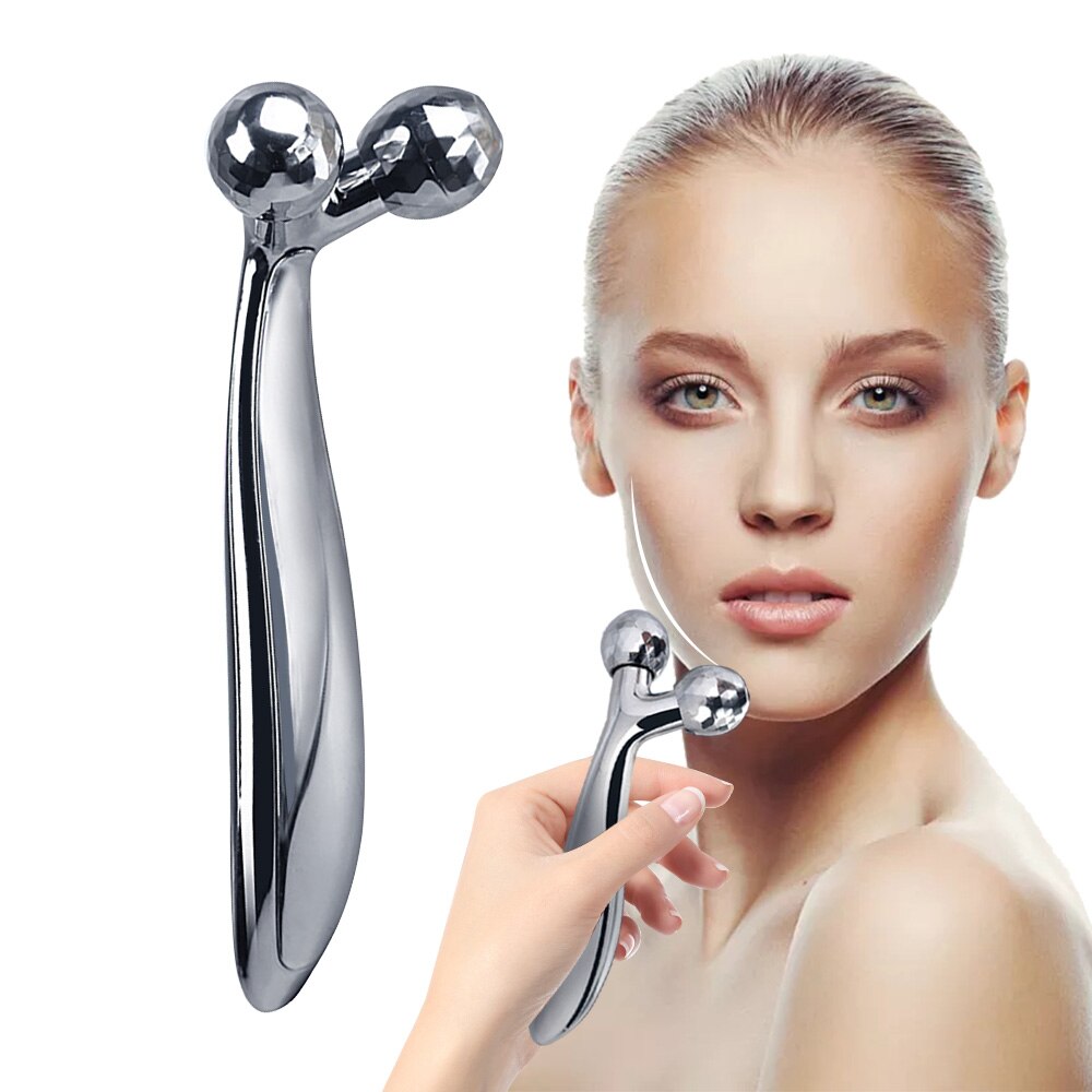 Roller Massager Thin Face Massager Lifting 360 Rotate 3D Full Body Shape Y Shape Massager Wrinkle Remover Facial Massage Tool