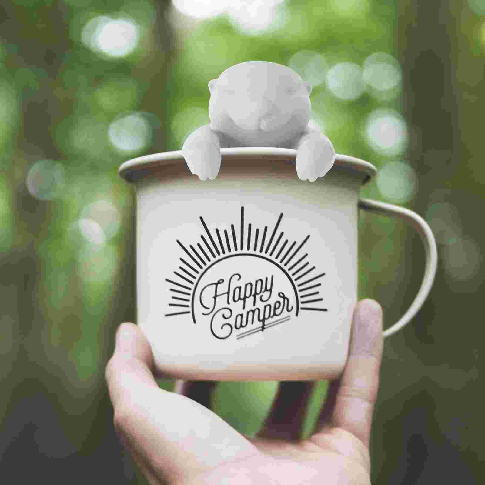 Otter Thee-ei Thee Losse Thee Diffuser Siliconen Keuken Gereedschap Gadgets (Sky Blue)