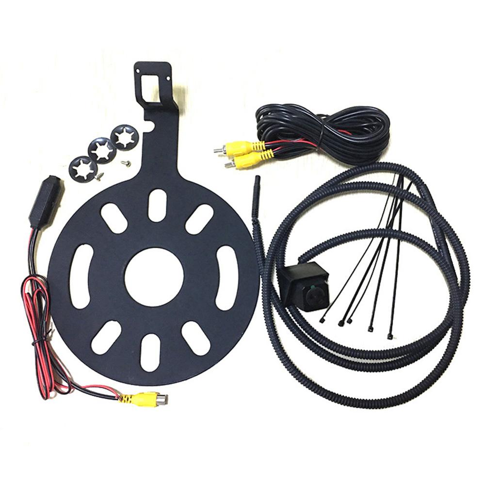 Car Backup Reverse Rear View Camera Waterproof Spare Tire Mount Reversing Parking for Jeep Wrangler 2007