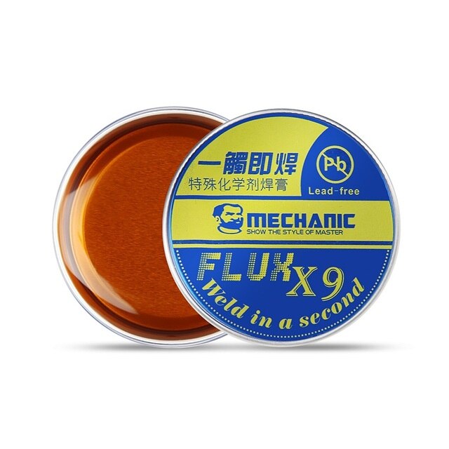 MECHANIC X6/X8/X9 Rosin Flux Solder Paste Imported Mild Halogen-Free Lead-Free No-Clean Welding Flux for PCB BGA Welding: X9