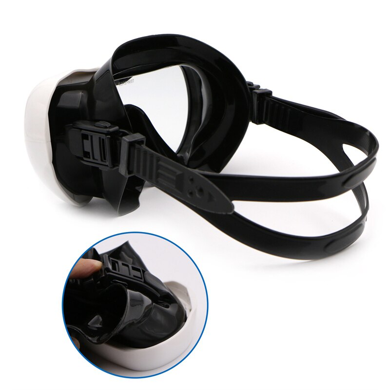 Scuba Diving Mask Snorkel Set - Anti-Fog Goggles - Tempered Glass Silicone - Adult Snorkeling Gear
