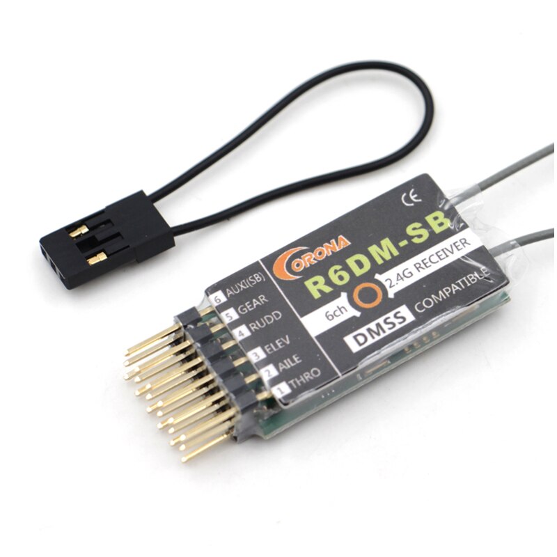Corona – récepteur R6DM-SB 6CH R8DM-SB 8CH 2.4GHz DMSS Compatible avec S.Bus pour JR DMSS XG6 XG7 XG11 RC avion émetteur DIY