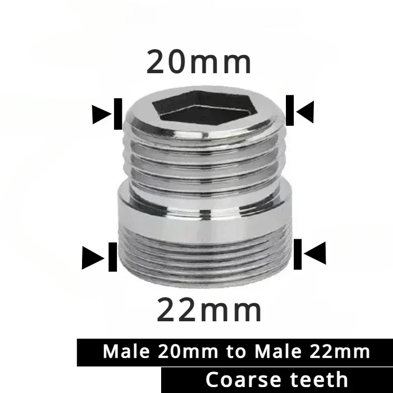 Stainless Steel Faucet Connector M22 To M20 M18 M1/2" Thread Joints Water Purifier Accessory Kitchen Water Tap Adapter Fittings: green