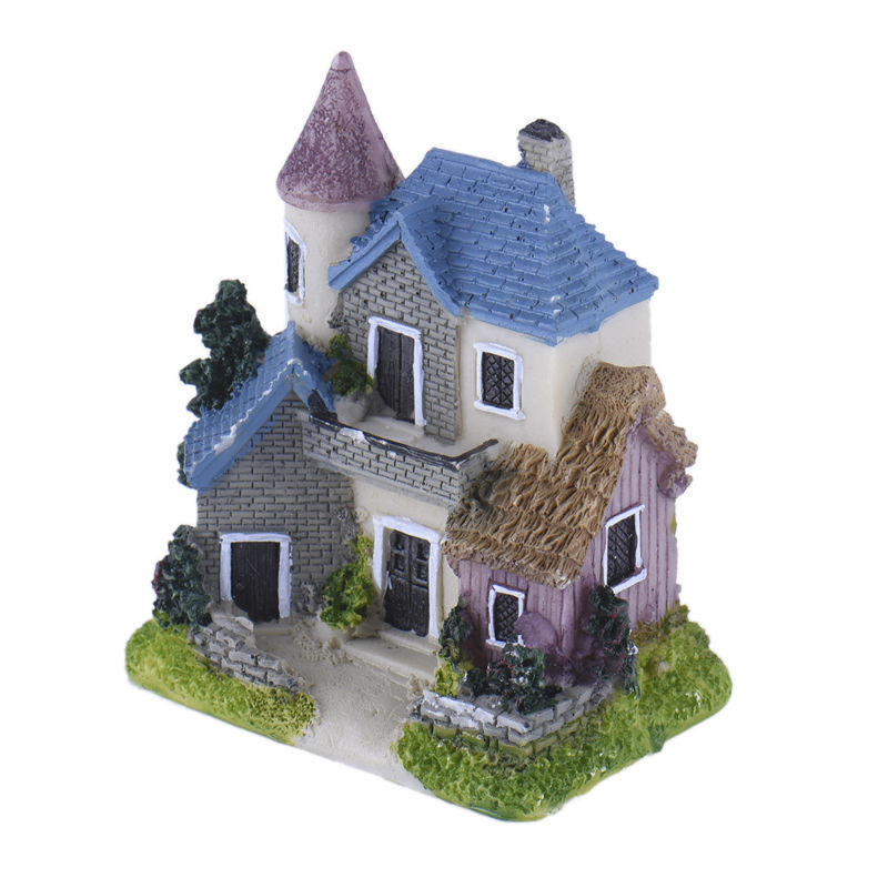Mini Micro paysage, maison en résine, artisanat, décoration, Villa Miniature, maison de poupée, accessoire de décoration
