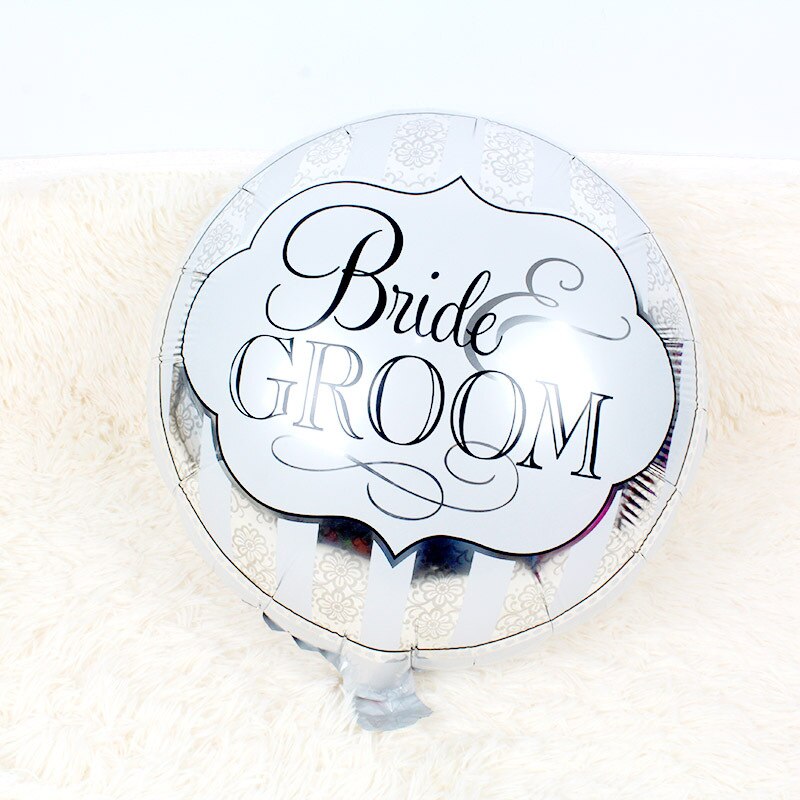 18 tommer kærlighed runddragt bryllup aluminium film balloner bryllupsfest dekoration aluminium film bolde: 1