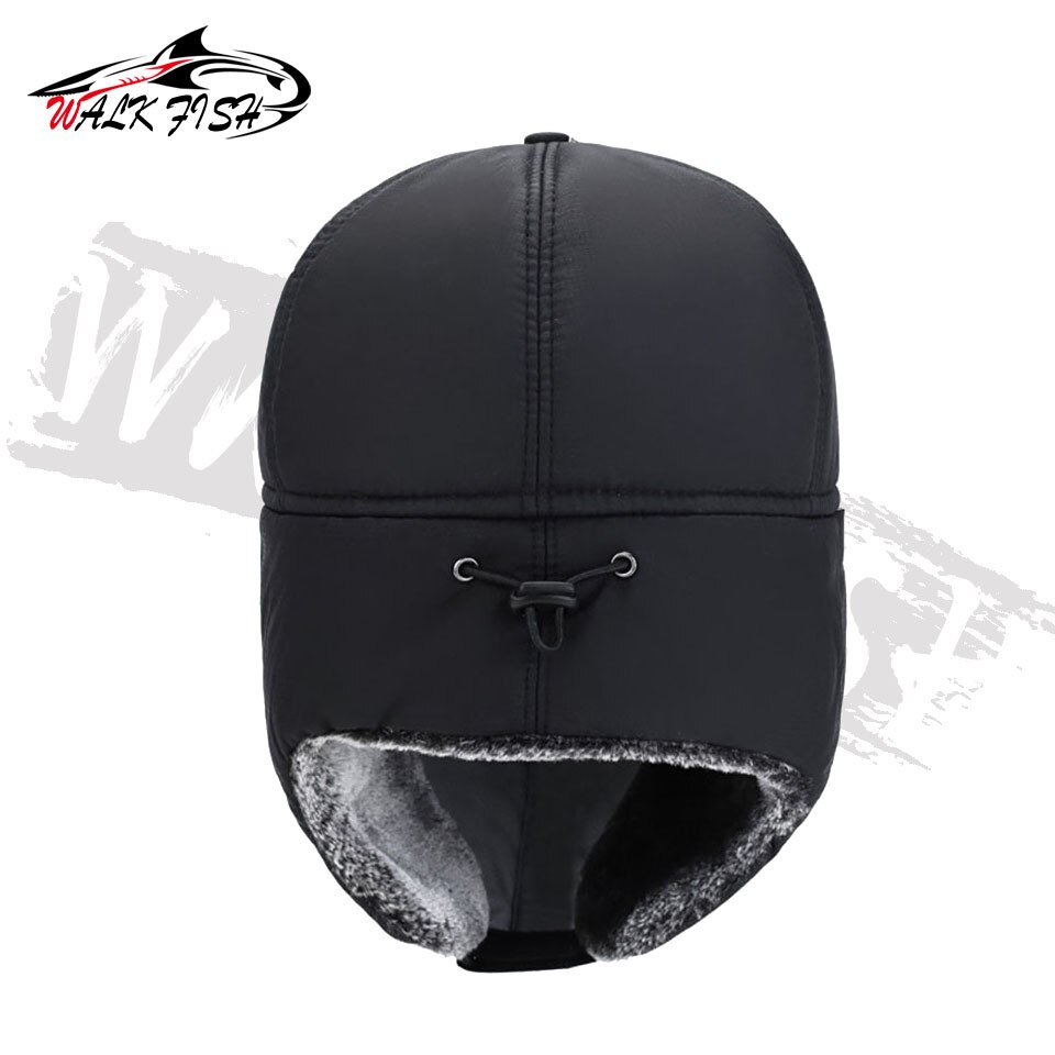 chodzić ryba czapka wędkarska zima ciepły mężczyźni Lei Feng czapka ochrona słuchu wiatroszczelna wodoodporna czapka narciarska aksamitna gruby odkryty kapelusz wędkarski