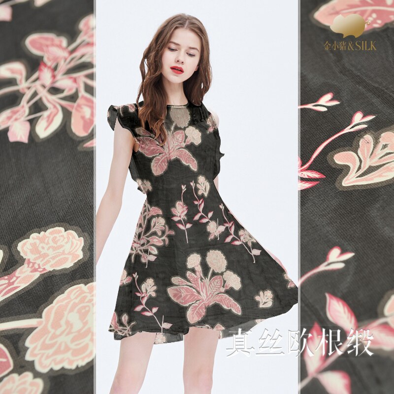 Tissu en soie de mûrier biologique naturelle, lisse et délicat, pour robe de chemise, vêtements pour femmes, tissu au mètre, Express, couture