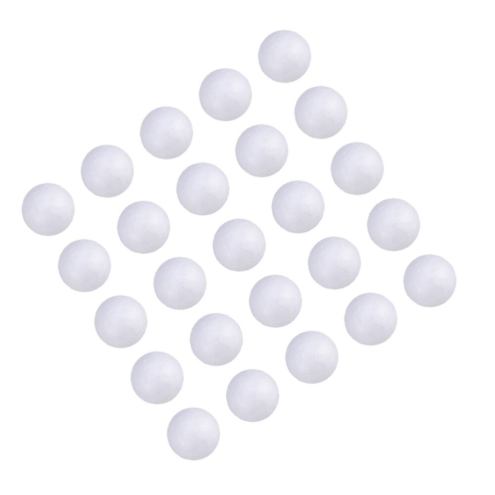 100pcs Foam Ball Useful Practical Stylish Solid Polystyrene Foam Balls White Foam Balls Decorative Foam Balls