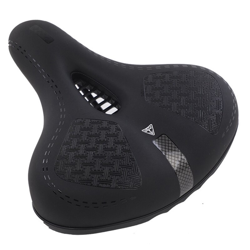 LIETU-sillín de bicicleta Unisex, asiento grueso, hueco y transpirable, suave, resistente al agua, con absorción de golpes: Default Title
