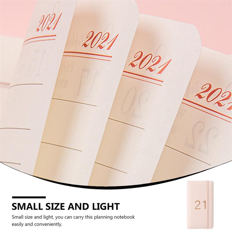 1pc Planning Notebook Calendar Annual Note Book Portable Schedule Note Book