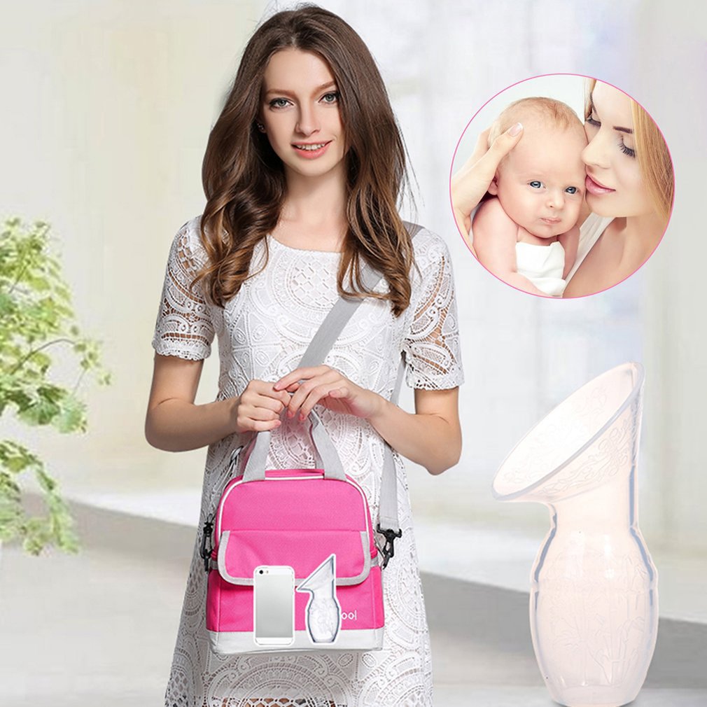 Portable Silicone BPA Free Hospital Grade Manual Breast Pump Lightweight Attraction Baby Milk Pump Suction