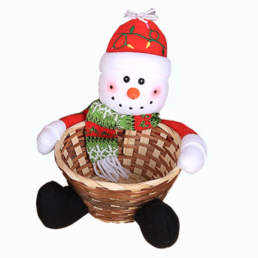 Christmas Decoration Candy Basket Christmas Desktop Decoration Children Candy Basket Christmas Decoration Candy Box: B S