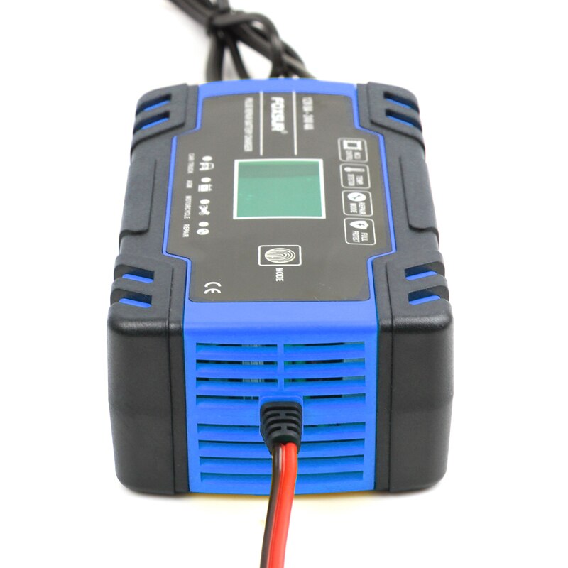 FOXSUR 12V 24V 8A Auto Motorrad Batterie Ladegerät, Blei Säure AGM Gel NASS Clever Batterie Ladegerät, puls Reparatur Batterie Ladegerät
