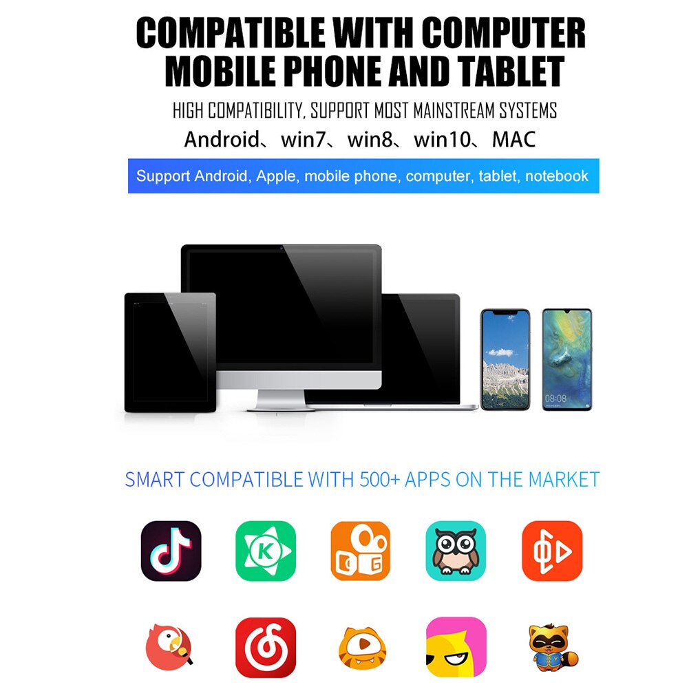 Meerdere Effecten Draadloze Bluetooth Home Party Verwijdering Vocal Live Geluidskaart Universele Computer Telefoon Voice Changer Mixer Board