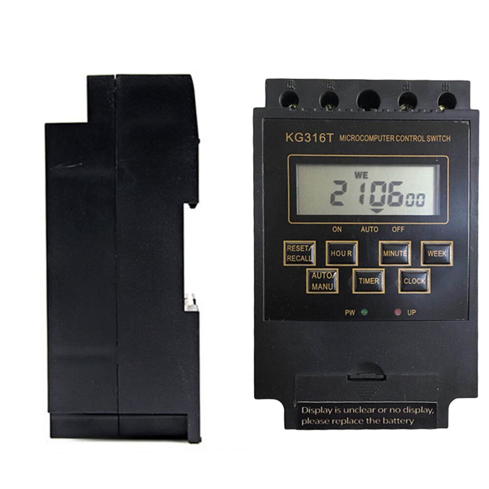 Programmable Electronic Timer Time Switch Relay Controller Intelligent Microcomputer 25A AC 220V KG316T