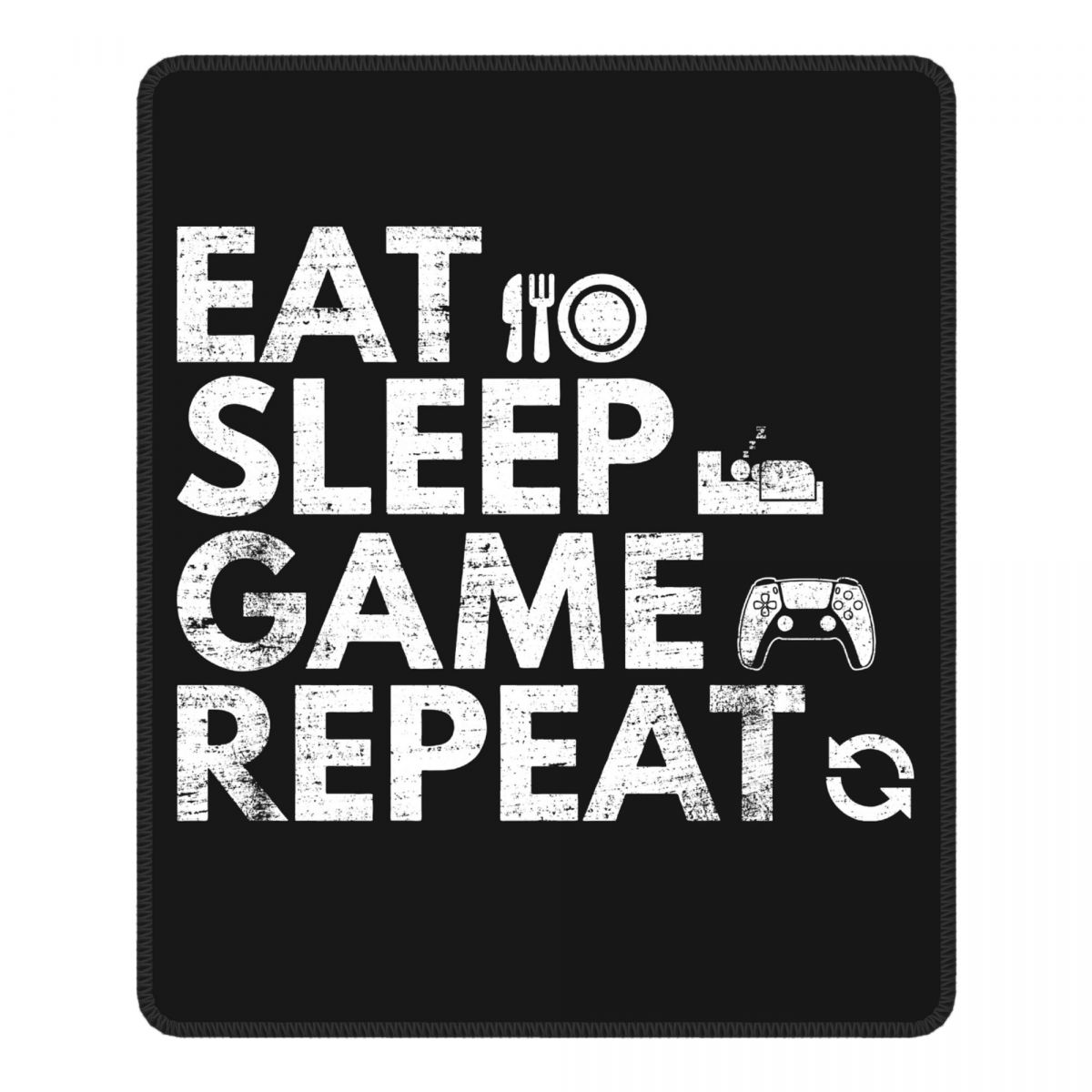 Tapis de souris "Eat Sleep" pour Console Gamer, accessoire de , parfait pour le bureau, le clavier et le jeu