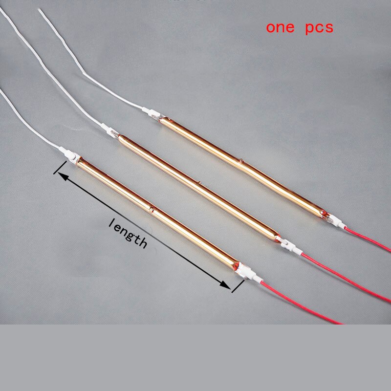 220V infrared heating tubes for electric heating carbon fiber heating tube Light wave gold heating tube Quartz tube ceramic