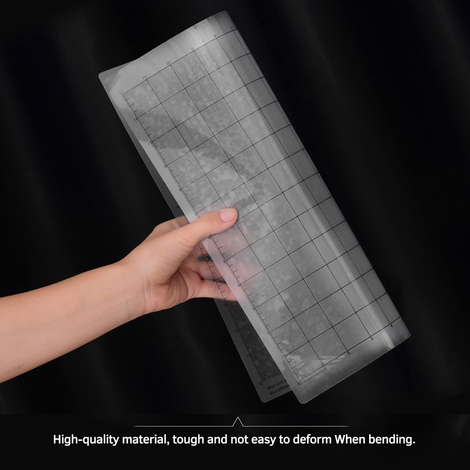 5PCS Replacement Cutting Mat Transparent Adhesive Mat with Measuring Grid 12*12-Inch for Silhouette Cameo Plotter Machine