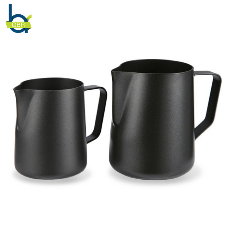 Obr 350 Ml 600 Ml Koffie Pitcher Rvs Pitcher Melk Opschuimen Jug Koffie Cup Latte Melkkan Koffie Accessoires