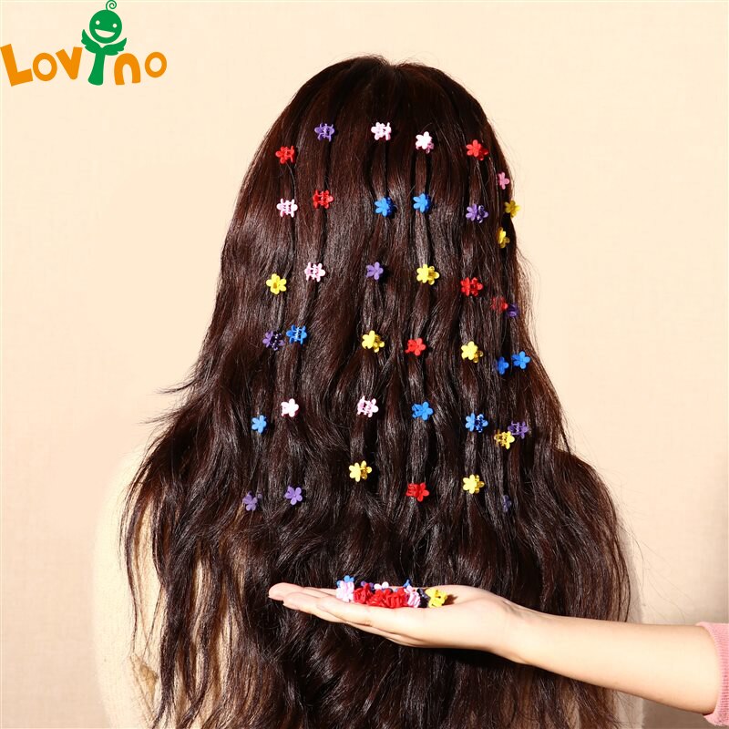 Mini pinzas para el pelo para niña y mujer, horquillas de plástico de colores caramelo, trenzas, accesorios para el cabello de bebé, 30 Uds.