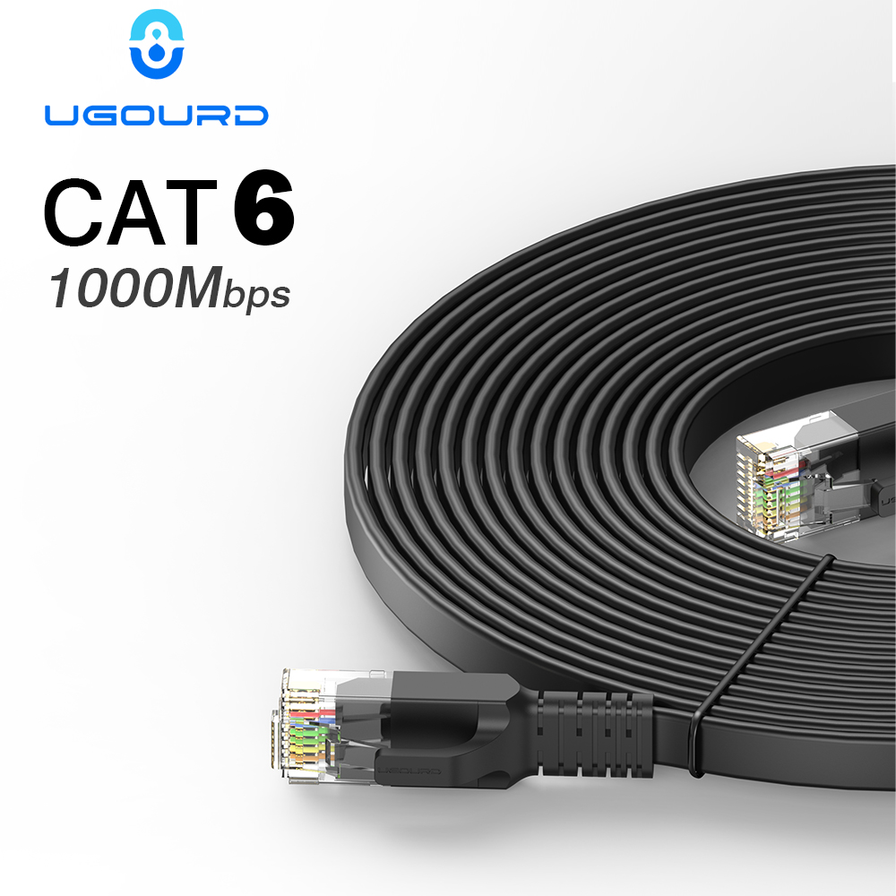 CAT 6 Ethernet Cable Cat6 RJ45 Flat Round Lan Cable Gigabit 1000mbps UTP RJ45 Network Patch Cord 1m 5m 20m 30m For Modem Router