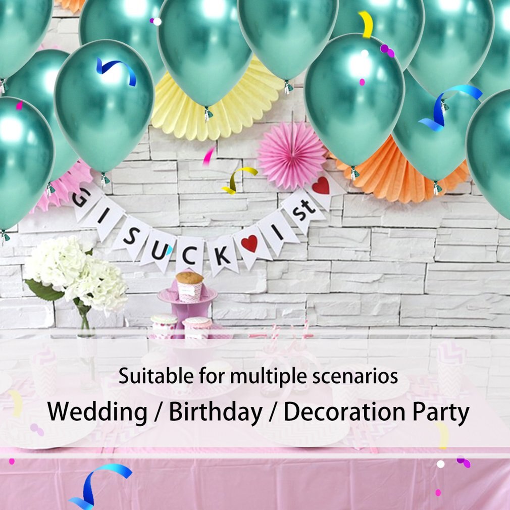 Metallic Latex Balloons Thickened Pearlescent Chrome Balloons Wedding Party Decoration Balloons