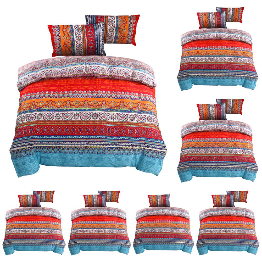 Creatieve Dekbedovertrek Met Kussensloop Mandala Gedrukt Thuis Slaapkamer Hotel Dekbed Machine Wasbaar Beddengoed Set