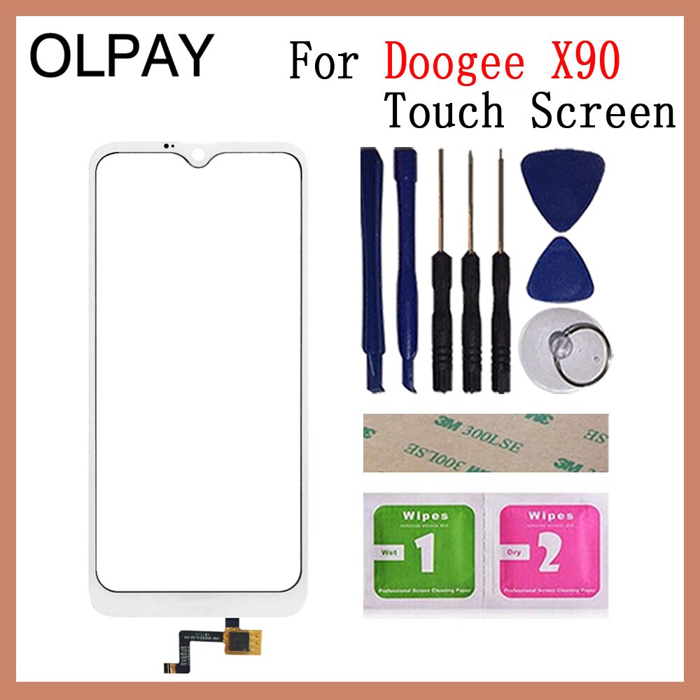 6.1 '' inch 100% novo para Doogee X90 Touch Screen Digitizer Para Doogee X90L Touch Panel Sensor Touchscreen Ferramentas de vidro frontal