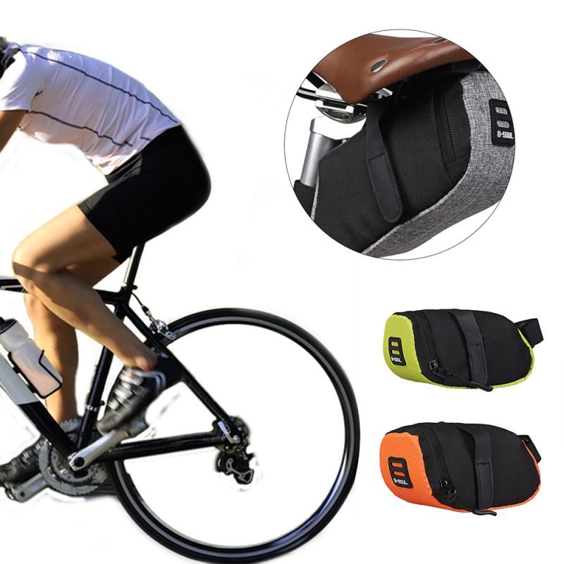 B-soul Portable Waterproof Bike Bicycle Saddle Bag Cycling Seat Pouch Bicycle Tail Bags Rear Pannier Cycling Equipment