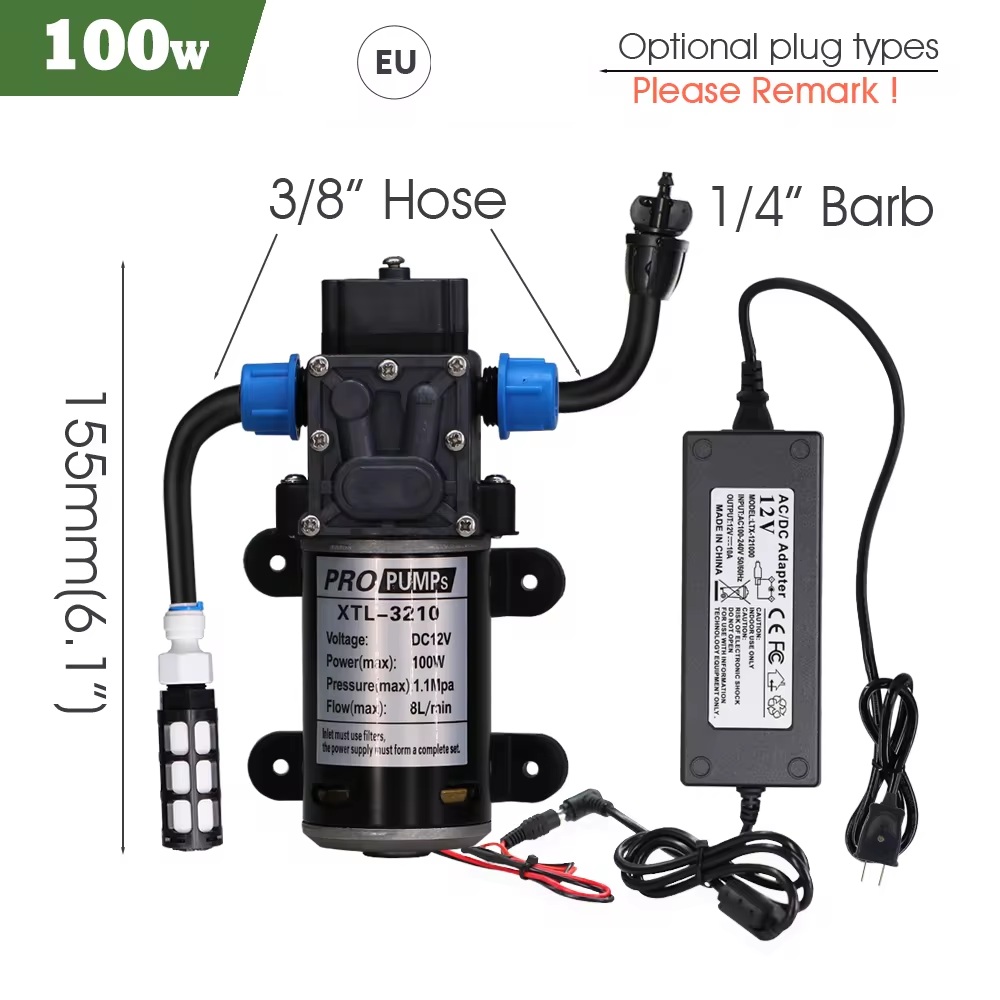 Outdoors Garden Adjustable Brass Nozzle Atomizer Kit 5/8mm Hose Nebulization Humidification Cooling Watering System Lawn Spray