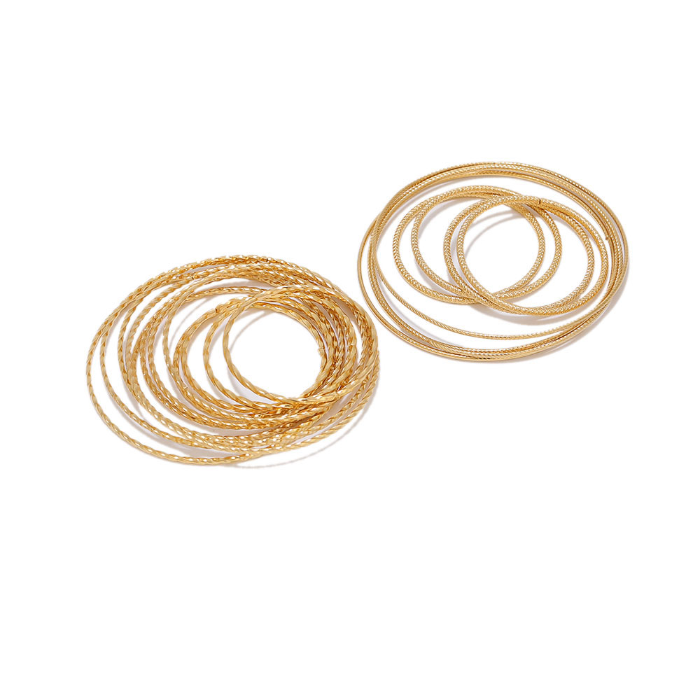 10 Uds. De pendientes de acero inoxidable, aros retorcidos, círculos en espiral, alambre para oreja, colgantes, conectores, suministros de joyería DIY