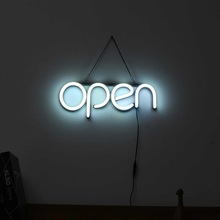 OPEN Neon Sign Light Bar Pub Display Party Neon Bulb Home Room Wall Decoration Advertising Commercial Lighting 100-240V US Plug