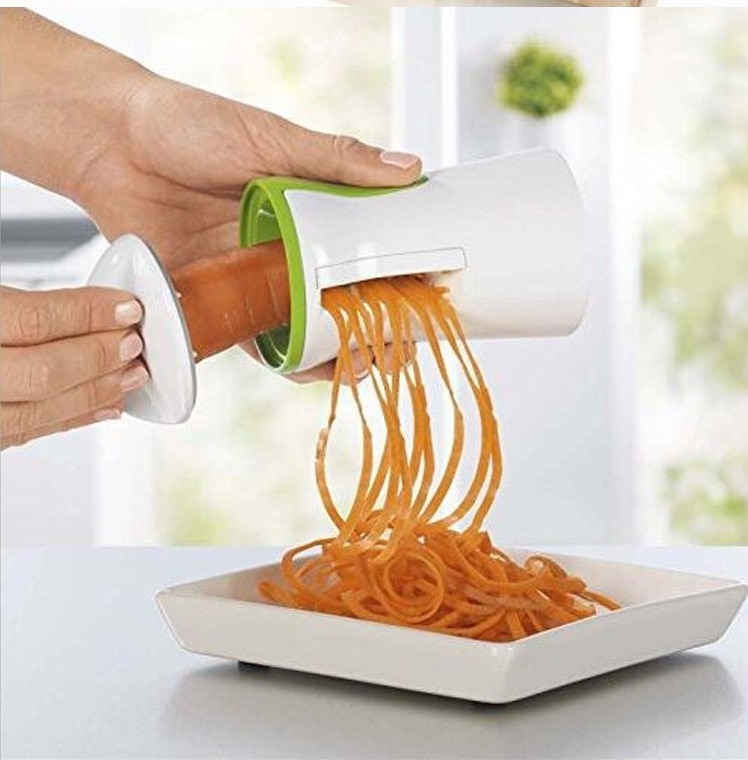 Draagbare Spiralizer Groentesnijder Handleiding Spiralizer Rvs Thistle Spiral Slicer Voor Courgette Aardappel Spaghetti