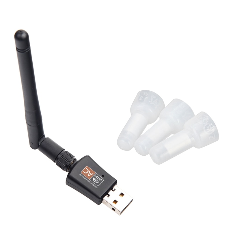 101 Uds accesorios: 1 Uds Mini 5Ghz a 2,4 Mbps 600 Ghz inalámbrico de doble banda 802.11AC adaptador WiFi USB y 100 Uds CE-1X terminales de prensa