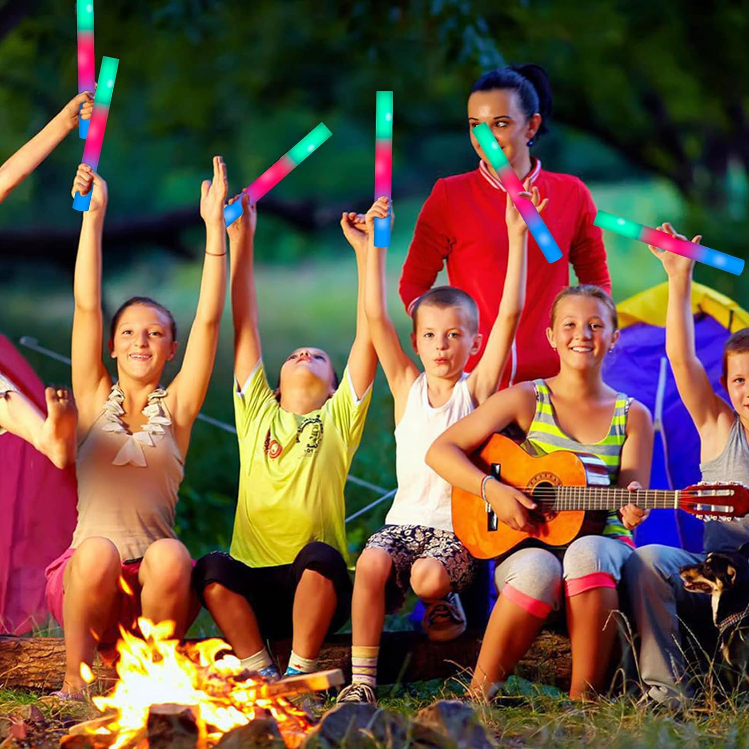 1-10PCS Glow Stick Music Festival Concert Support Glow Sticks Mardi Gras Party Supplies Festival Wedding Celebration Glow Sticks