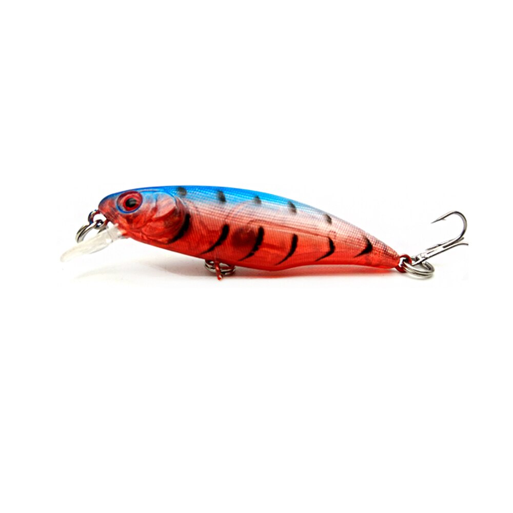 Waterboy mini minnow 52mm 3.8g top svømme hårdt kunstig agn lille størrelse fiske lokke hotsale: Farve 1