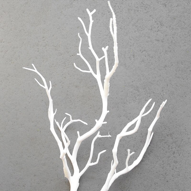 Simulation Plastic Tree Branches Twig Plants Home Wedding Decor Home 35cm christmas tree decorative artificial plants: White