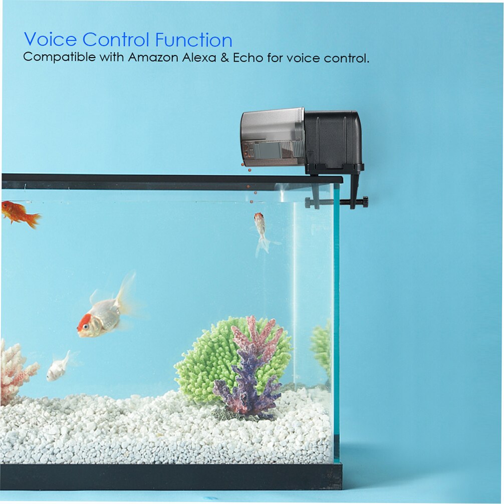Wifi Fish Feeder Automatic Aquarium Feeding Timer Fish Food Dispenser Adjustable Outlet App Remote Control Fish Tank Accessories
