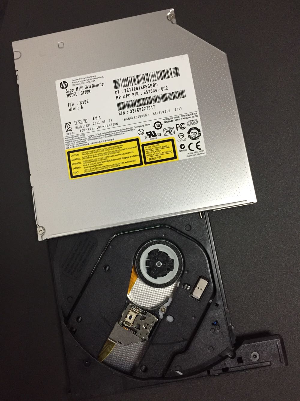 Neue für HL GT60N GT50N GT30N GTBON Dual Schicht 8X DVD RW DL Brenner 24X CD-R Schriftsteller 12,7mm SATA Tablett Laptop Internes Optisches Laufwerk