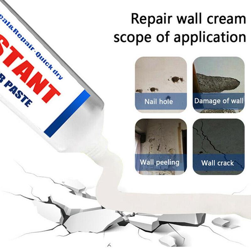 20/100ml Household Wall Mending Agent Wall Repair Cream Wall Crack Nail Repair Agent Walls Peeling Graffiti Gap Repair Paste