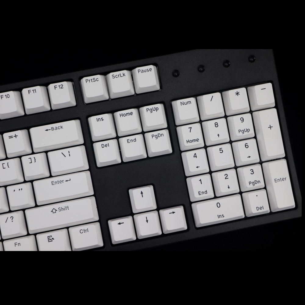 Double shot PBT keycap 108 key ANSI layout OEM Profile Black font Keycaps For Mechanical Gaming Keyboard MX Switches
