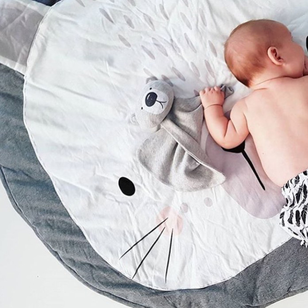 INS Baby Infant Spielen Matten Kinder Krabbeln Teppich Boden Teppich Baby Bettwäsche Kaninchen Decke Baumwolle Infant Teppich Kinder Zimmer Dekor 90CM