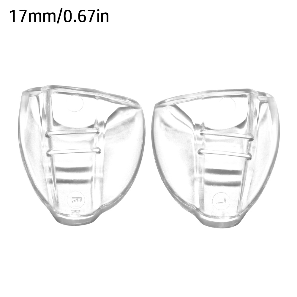 Protectores laterales transparentes para gafas, protectores de seguridad antideslizantes, flexibles, adecuados para escudo Universal, a prueba de polvo y viento, 2 uds.: 17mm
