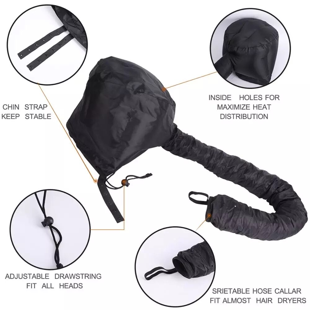 Secador de pelo para peluquería, gorro de enfermería para barbería, gorro de vapor para secado permanente, herramienta de peluquería, calefacción, aire